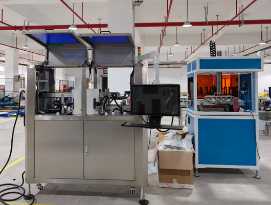 Bom preço. Máquina de inspeção de visão AI com copo IML de 10 câmeras com dispositivo de empilhamento 99,5% de precisão 0,1 mm * 0,1 mm poderia servir on-line