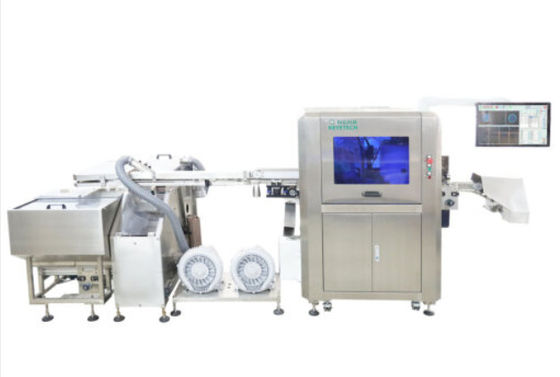 Goede prijs. Visuele Defect Cap Inspectie Systeem Machine Semi-Automatisch Met CMOS 7 Camera's online
